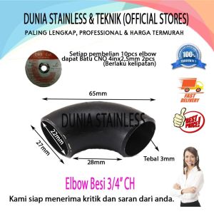 Elbow Besi CH 3/4"
