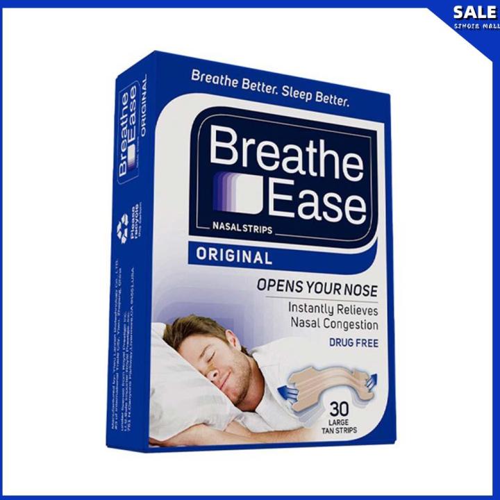 Breathe-Ease Right Snoring Congestion Nasal Relief Original Large - 30 ...