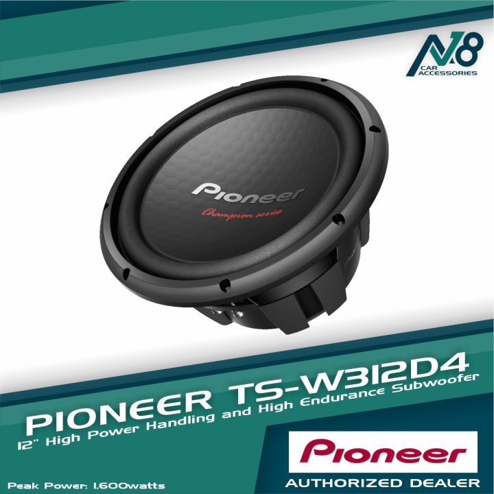 Pioneer Ts W312d4 Subwoofer 12 1600w Max Champion Series Genuine Lazada Ph 6904