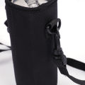 1pc Water Bottle Carrier Insulated Cover Bag Holder Strap Insulated with Travel Strap Black Insulated Bottle Carrier Water Bottle Bag. 