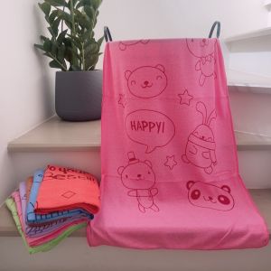 Shinoske ผ้าเช็ดตัวเด็ก หนา ผ้าห่อตัวเด็ก ผ้าเช็ดตัวนาโน รุ่นสีเข้ม ขนาด 70x140cm(1/3ผืน) เนื้อผ้านุ่ม ไม่เป็นขุย แห้งเร็ว เหมาะสำหรับเด็ก พร้อมส่ง bowbbrain