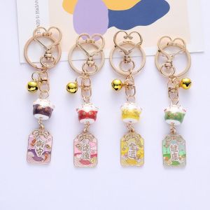 {Ready Stock} Ceramic Lucky Cat Fashion Keychain Backpack Accessories Mini Mobile Pendant Charms Couple Gift