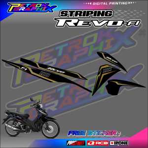STRIPING VARIASI HONDA REVO FI / STIKER LIST VARIASI HONDA REVO FI