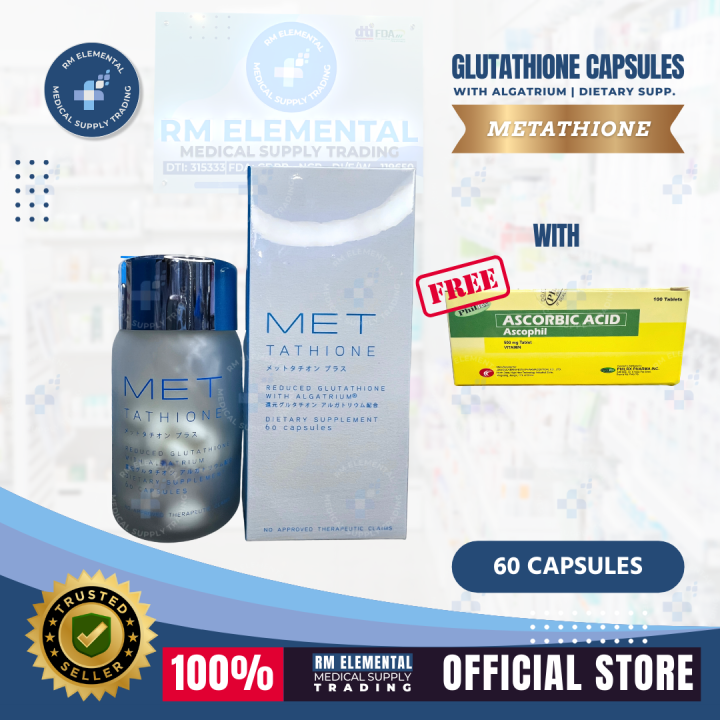 Glutathione Capsules with Algatrium (MET Tathione 500mg ) WITH