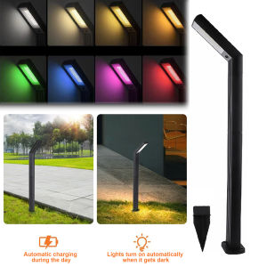 Solar Powered Lawn Tree Ground Light Waterproof Seven-Shaped Garden Decor Light for Outdoor Pathway and Landscape Illumination