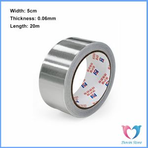 D.S. เทปฟอยล์อลูมิเนียม สําหรับซ่อมแซมท่อ เทปปิดผนึกกันรั่วซึม ความยาว 20m Aluminum foil tape