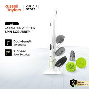 Russell Taylors Cordless Spin Scrubber 6-in-1 Power Scrubber X3