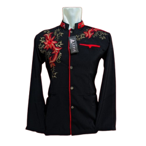 Baju koko dewasa jasko bordir lengan panjang bahan high twis terbaru 2026