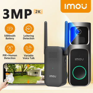 IMOU 3MP Video Doorbell 2S Kit WiFi Smart Video Intercom Variable Voice Talk Human Detection Wireless Door Bell with Chime