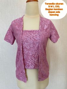 9 Shop Setelan Brukat Dewasa Remaja Setelan Modern SET KEBAYA BECEEL kebaya Wisuda Kondangan Party Brukat Halus Tebal Fashionable