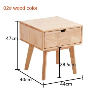 LZ-Nordic solid wood bedside table bedroom ins Wind Storage simple modern Mini small integrated bedside cabinet