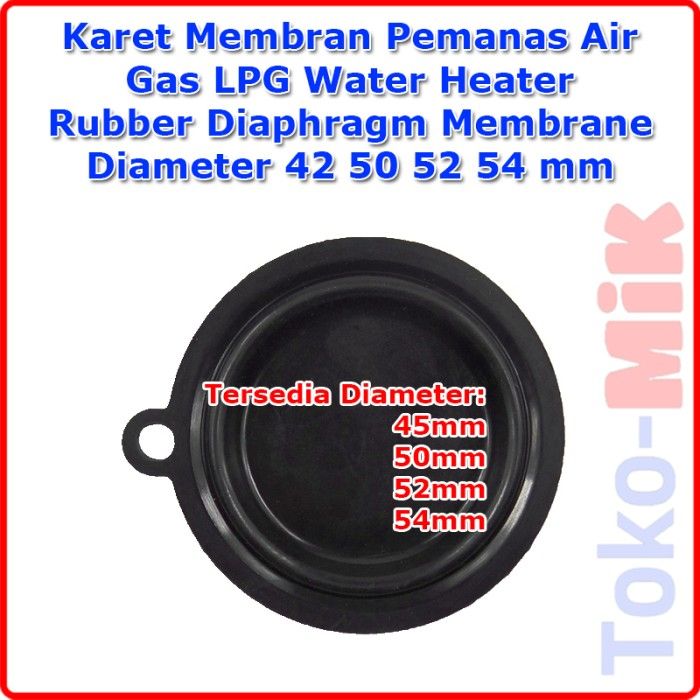 Karet Membran Pemanas Air Gas Water Heater Rubber Diaphragm Membrane