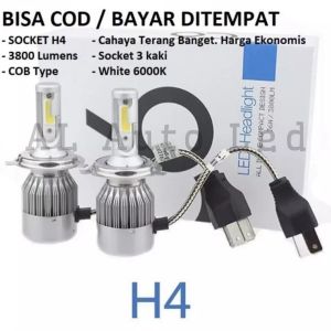 Lampu Led C6 H4 36w White-C6 H4-LED HEADLIGHT-LAMPU UTAMA MOBIL/Lampu LED C6 H4 Headlight Motor & Mobil 1 Pcs / 1 Set 36W 6000K Putih Super Terang