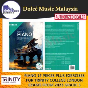 Trinity - Piano 12 Pieces Plus Exercises for Trinity College London Exams from 2023 - Grade 5