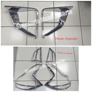PAKET GARNISH DEPAN BELAKANG XPANDER EXCEED SPORT ULTIMATE LIST CHROME LAMPU DEPAN BELAKANG EXPANDER 2017 2018 2019 2020 2021