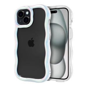 iFace BeBling iPhone case 15 / 14 / 13 - Aurora Silver Black White