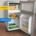 Mini Refrigerator With Freezer 64L Refrigerators For Room Office Frost Fridge Save Electricity 2 Layer Feezing Refrigerator Inverter Personal Ref Space Saver Keep Food Fresh. 