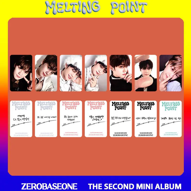 ZB1 Melting Point Digipack Solo PhotoCards Zerobaseone Jiwoong