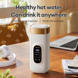 304 Electric Water Cup Portable Kettle Travel Kettle 300mL Heating Thermos Hot Water Kettle Household Electric Cup 电热水杯
