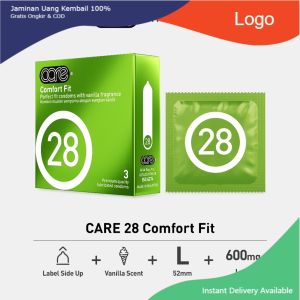 Ready stock Care 28 Comfort Fit Condom (3s)