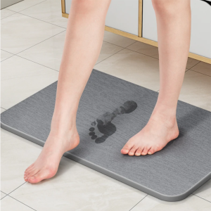 พรมหินเช็ดเท้าญี่ปุ่น พรมหิน หินเช็ดเท้า แร่หินเช็ดเท้า พรมเช็ดเท้าแร่หิน พรมห้องน้ำ มี2ขนาด 60x39cm และ 45x35cm ยับยั้งแบคทีเรีย