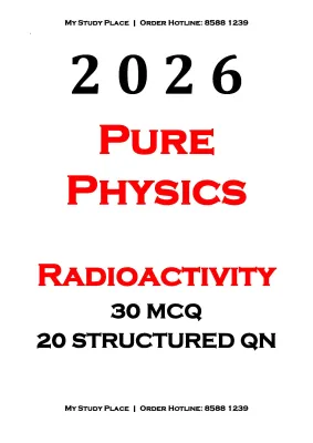 SEC 4 EXP G3 PURE PHYSICS TOPICAL REVISION | QUESTIONS FROM EXAM PAPER WITH ANSWERS | O LEVEL | EXPRESS | SCHOOL EXAMPAPER | PRELIM | PRACTICE PAPER