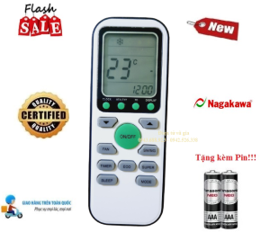 Điều khiển thay thế tương thích điều hòa Nagakawa - Hàng tốt các dòng NIS-C NS-C NIS-A NS-A 1 2 chiều Inverter