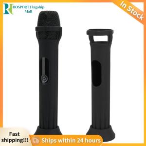 【HFM】 Silicone Case Microphone Case Anti-Rolling Protective Case for Wireless Mic