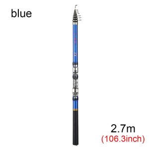 PETIYOUZA High Quality 1.5m1.8m 2.1m 2.4m 2.7m 3m Spinning Carbon Material Telescopic fishing rod Pen Pole Hard tail/soft tail Retractable