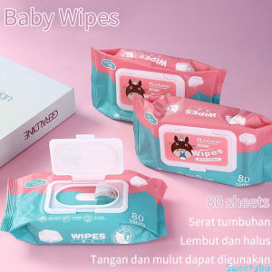 Tisu Basah Anak Bayi Pure Baby Wipes No Alcolhol 80 Sheet