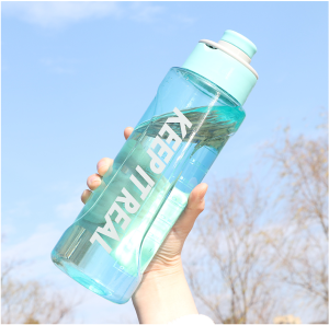 Ready Stock- 1L Large Capacity Sport Water Bottle Large Water Bottle with Handle Portable Plastic Outdoor BPA Free ✅✅✅✅✅✅**** PRINTING CUSTOM LOGO AVAILABLE *****✅✅✅✅✅✅