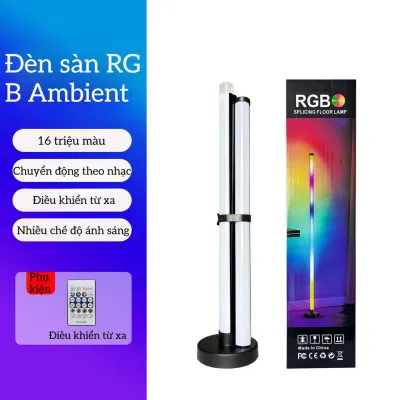 Aikenn Đèn đứng LED RGB nháy theo nhạc đổi màu điều khiển từ xa kết nối app trang trí phòng góc sofa setup gaming PC TV