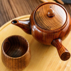 1Pcs Wood Teapot Creative Heat Resistant Home Tea Kettle Side Handle Easy Clean Useful for Kung Fu Scented Herbal Tea2026