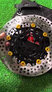 【6H SHIP】 260mm Motorcycle Big Disc with Bracket 4/5holes For Beat/ Click125 / Click150 /Vario 150 / Click V3 V2