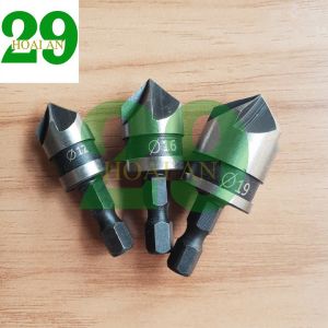 Bộ 3 mũi âm đầu vít gỗ chuôi lục giác Ø 12  Ø 16  Ø 19