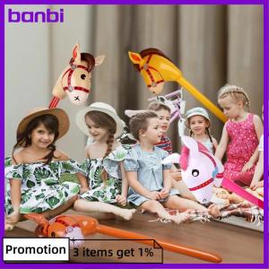 banbi 1Pcs Inflatable Horse Head Balloon Blow Up Pony Stick Toy Halloween Party Supplies Inflatable Stick Childrens Toys