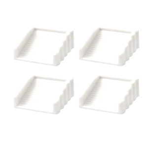 ที่กั้นประตูยางทนทานแพ็คดีไซน์4ชิ้นเพื่อให้ประตูมีความเสถียรในสภาพแวดล้อมที่หลากหลายอุปกรณ์เสริมที่ใช้งานได้ทุกวันสบายๆ