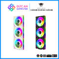 Bộ Kit 3 Quạt Tản Nhiệt Jungle Leopard V2 Interstellar Led ARGB (Ghép Nối Không Dây) - Kèm 2 Dây Kết Nối. 