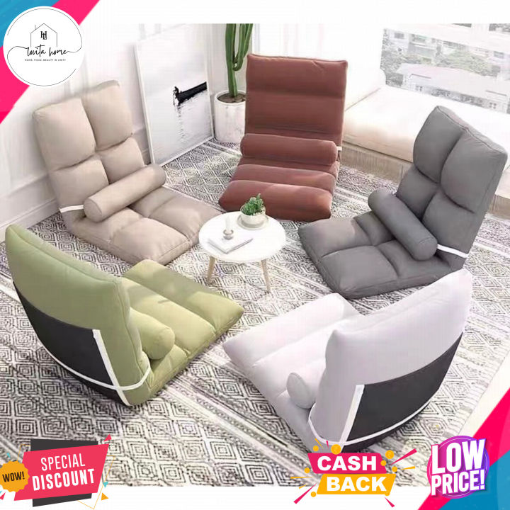 Sofa Lesehan Lipat Single Seater Lazy Sofa Bed Kursi Malas