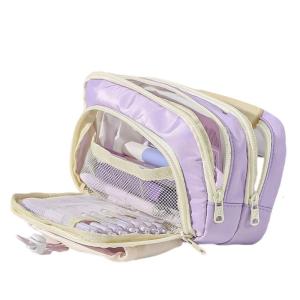 Big Capacity Pencil Case High Capacity Pen Bag Multi Compartments Marker Storage Pouches Portable Art Supply Organizers