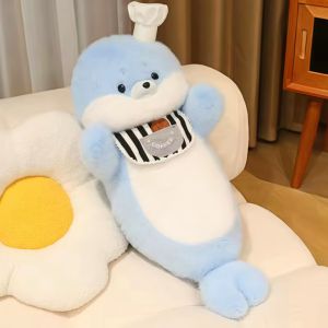 70cm Sea Otter Seal Plush Toy Sea Otter Pillow Sleep Doll Soft Stuffed Plushies Toys Kids Birthday Gifts