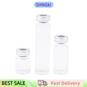 SHNGki 10 Pack 5 10 20ml Sealed Sample Vials Transparent Glass Vials With Self Healing Injection Port
