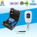 Diese DC 12V 10A 1Channel RF 433Mhz Receiver Relay Module Wireless Remote Control A/B Button Long distance used for DC motors/LED light strips/water pumps/car locks/TV remote. 