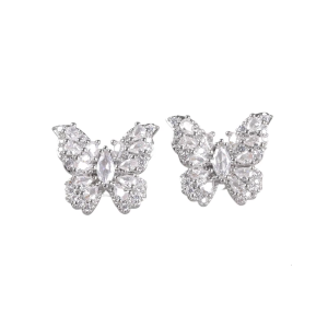 Elegant Marquise Butterfly Ear Attachments For Firm Hold Resilient Metal Accessories Suitable For Various Headphones