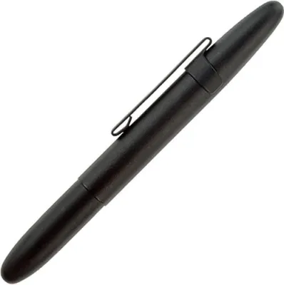 Fisher Space Pen Bullet Space Pen with Clip - Matte Black Gift Boxed (400BCL)