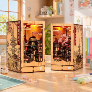 DIY 3D Wooden Puzzle Twilight Sakura Path Learning by Doing Self Assembly Educational Craft BJAA402