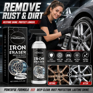 🔧【REMOVE RUST & DIRT】Car Rust Remover Cleaner ✨ Removes Heavy Rust from Tyre & Metal|Anti Rust Spray|Car Wheel Rim Cleaner|Restores Like New|Kereta Accessories