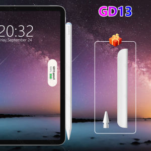 GOOJODOQ GD13 Stylus Pencil Wireless Charging Battery Display for Pad Air 4 5 Pro 11 12.9 2021 2020 2018 with Palm Rejection Tip Tilt