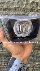 LAMPU DEPAN FIZR F1ZR VEGA R LAMA BILED PROJIE 2 LENSA LED