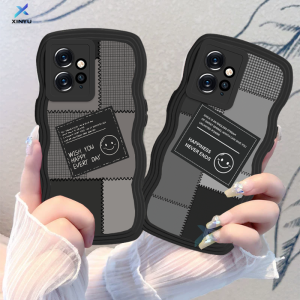 (Lokal Ready) Xinyu Casing hp Xiaomi Poco M3 Pro Poco M3 Poco X3 NFC Poco X3 Pro Label Hitam Cute Smiley Stitching Pinggir Gelombang Softcase